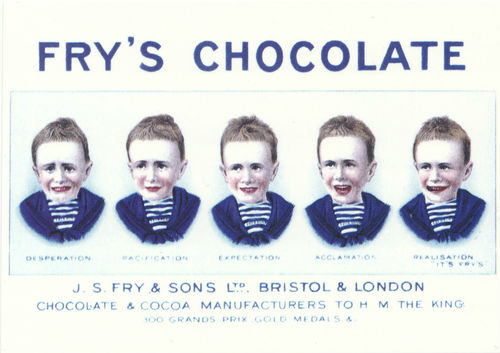 Robert Opie Advertising Postcard - Fry's Chocolates