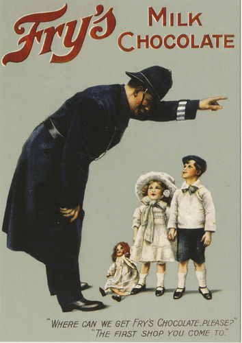 Robert Opie Advertising Postcard - Fry's Milk Chocolate