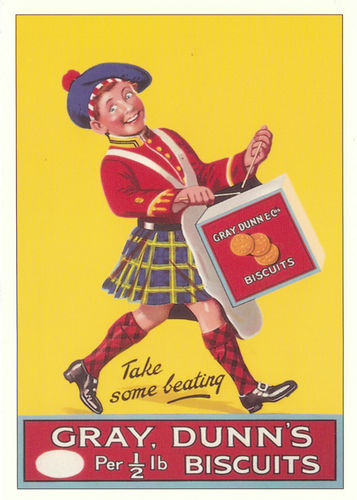 Robert Opie Advertising Postcard - Gray, Dunn's Biscuits