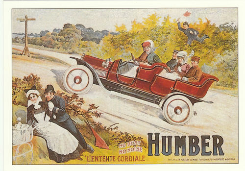 Robert Opie Advertising Postcard - Humber Motor Car