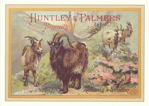 Robert Opie Advertising Postcard - Huntley & Palmers Biscuits