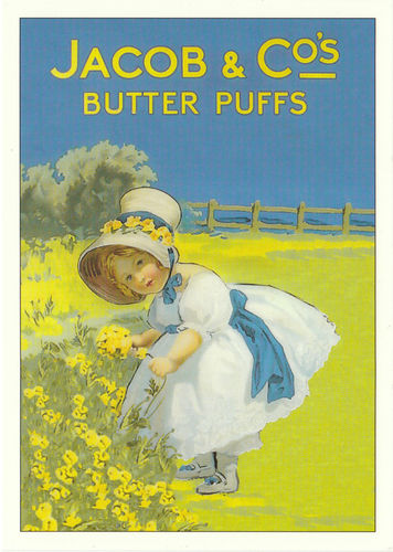 Robert Opie Advertising Postcard - Jacob's Biscuits - Butter Puffs