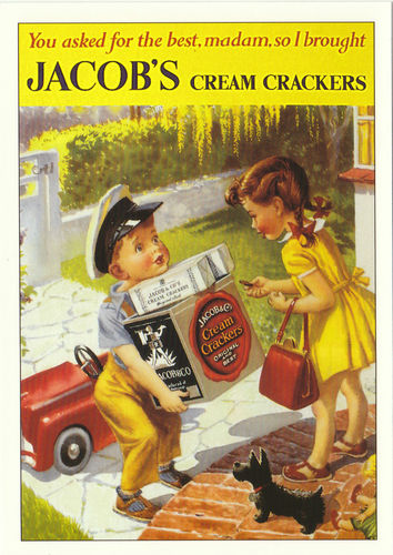 Robert Opie Advertising Postcard - Jacob's Cream Crackers