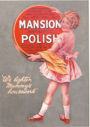 Robert Opie Advertising Postcard - Mansion Antiseptic Polish