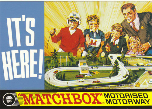 Robert Opie Advertising Postcard - Matchbox Motorised Motorway