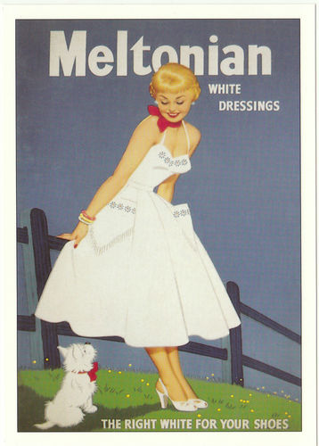 Robert Opie Advertising Postcard - Meltonian White Dressings