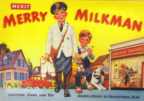 Robert Opie Advertising Postcard - Merit Merry Milkman