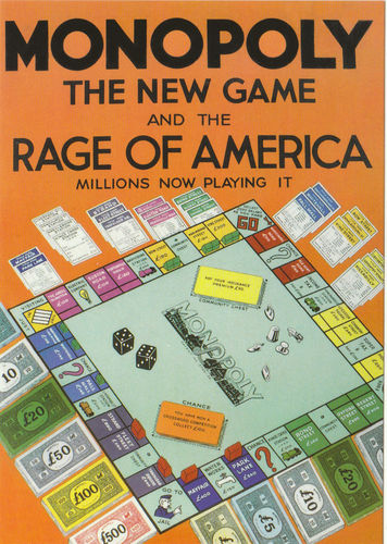 Robert Opie Advertising Postcard - Monopoly - The New Game