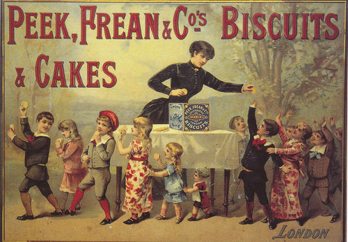 Robert Opie Advertising Postcard - Peek Frean's Biscuits & Cakes