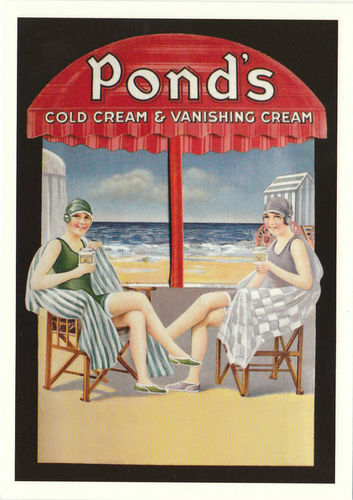 Robert Opie Advertising Postcard - Ponds' Cold Cream & Vanishing Cream