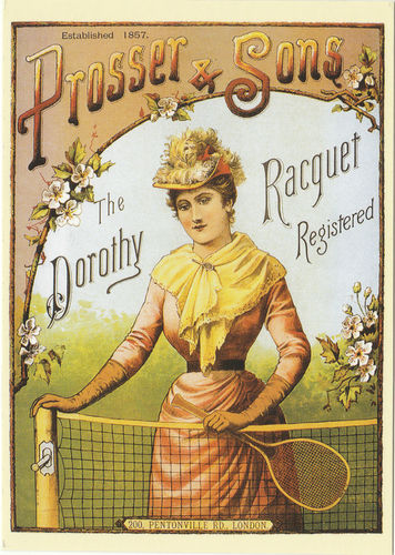 Robert Opie Advertising Postcard - Prosser & Sons Tennis Racquets