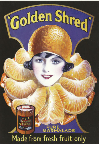 Robert Opie Advertising Postcard - Robertson's Golden Shred Marmalade