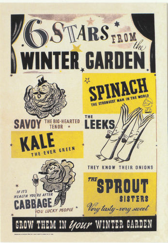 Robert Opie Advertising Postcard - Stars From The Winter Garden