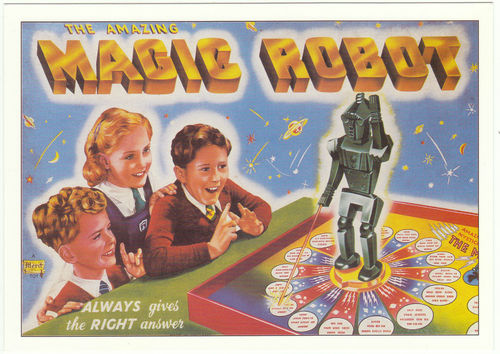 Robert Opie Advertising Postcard - The Amazing Magic Robot