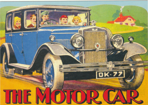 Robert Opie Advertising Postcard - The Motor Car