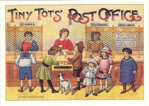 Robert Opie Advertising Postcard - Tiny Tots Post Office