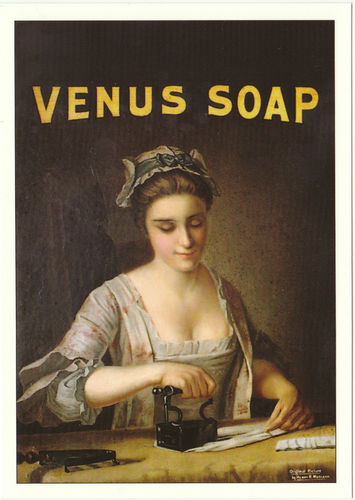 Robert opie advertising postcard - venus soap