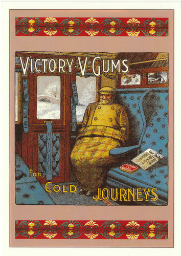 Robert Opie Advertising Postcard - Victory V Gums