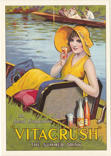Robert Opie Advertising Postcard - Vitacrush - The Summer Drink