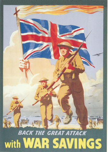 Robert Opie Advertising Postcard - War Savings