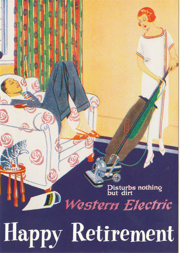 Robert Opie Advertising Postcard - Western Electric Vacuum Cleaner