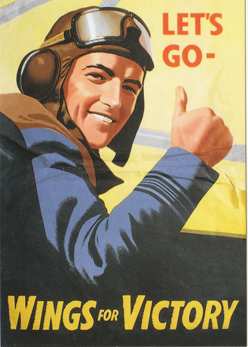 Robert Opie Advertising Postcard - Wings For Victory