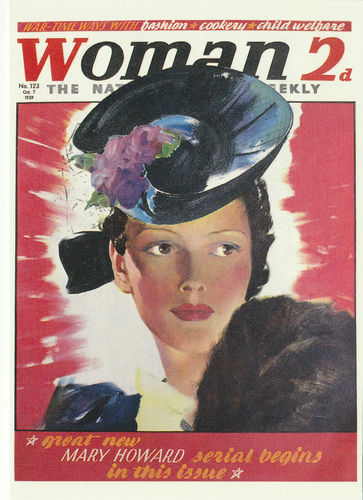 Robert opie advertising postcard - woman weekly magazine