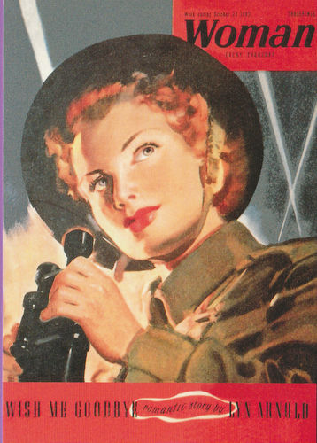 Robert Opie Postcard - Wartime Advertising - Woman Magazine