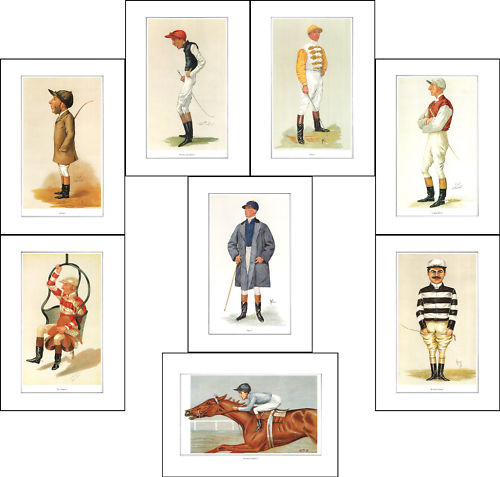 Vanity Fair Reprints - A Fantastic Set Of 8 Jockeys