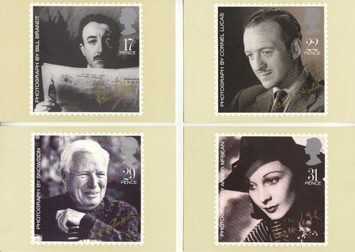 U.k. Post Office - Set Of 5 British Film Year Cards - 1985