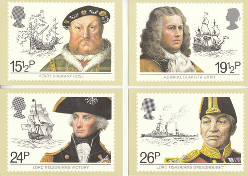 Set of 5 PHQ Stamp Postcards Set No.60 Maritime Heritage 1982 FW6 