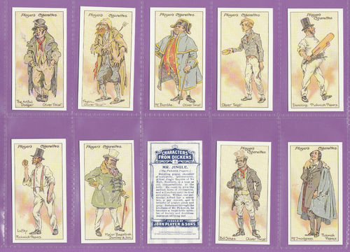 Victoria Gallery - Set Of 25 Players ' Characters From Dickens ' Cards