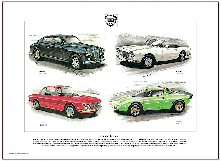 Golden Era Print - Lancia - Classic Lancia