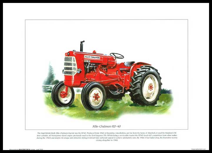 Rogerstock Ltd. - 25 Tractor Prints - Allis - Chalmers Ed - 40