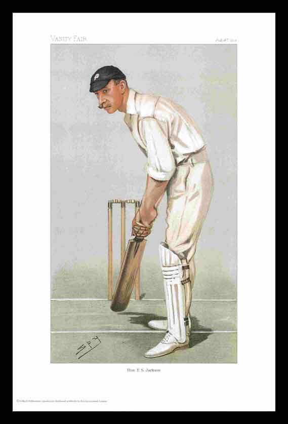 Pack of 20 Prints - Vanity Fair Reprints - From our set of 6 Fantastic Cricketers - Hon. F. S. Jackson