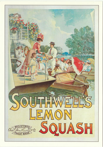Robert opie advertising postcard - southwell's lemon squash