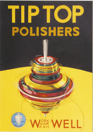 Robert opie advertising postcard - tip top polishers